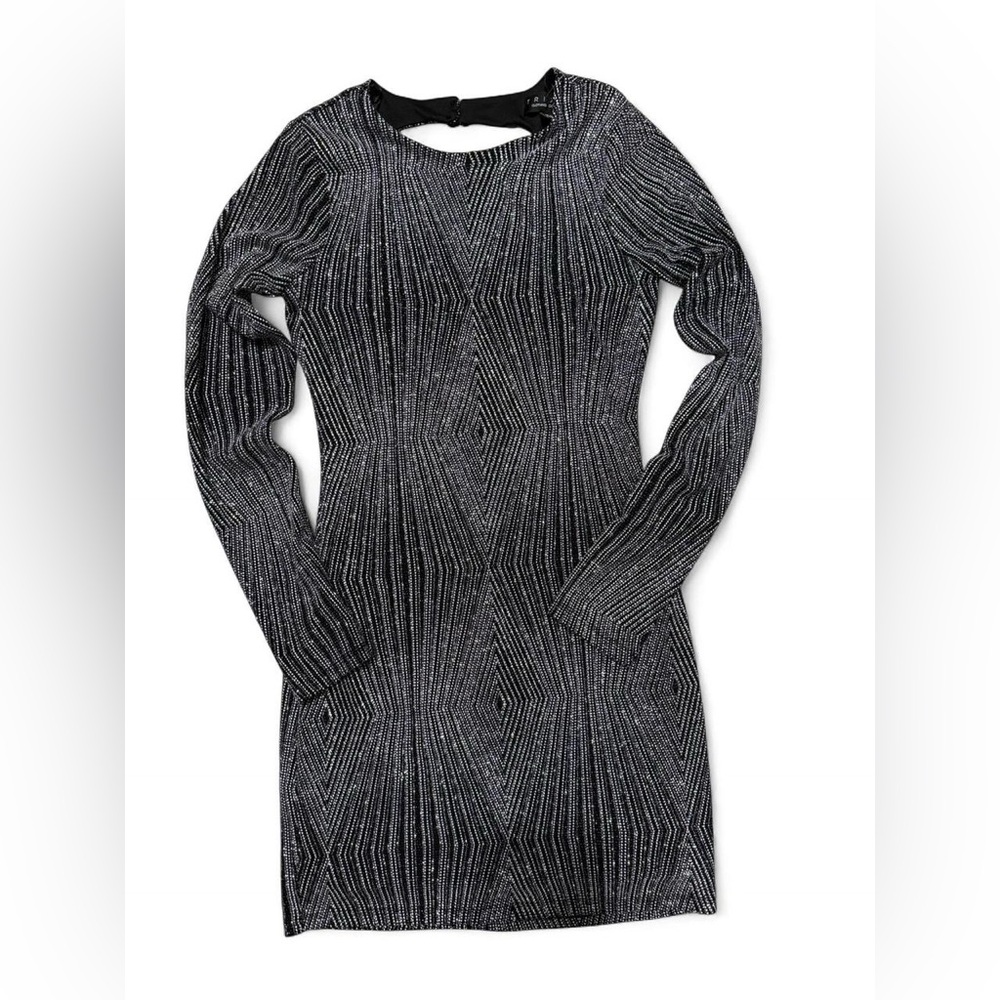 Elegant Black and Silver Women's Dress